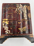 10630 - AN - Antique Chinese Jewelry Box Cabinet - Very Old - Handcrafted and Hand painted - Box 34