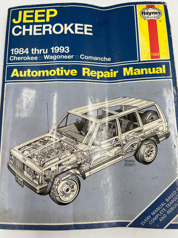 10642 - AU - Book - Jeep Cherokee - Automotive Repair Manual - 1984 to 1993 - Box 22