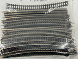 10677 - T - N-Gauge 6" Curved Track - 31 Pieces - VG Condition - Box 13