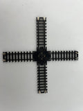 10681 - T - N Gauge  / Scale Track - 5" - 90 Degree Crossing - Individual Train Track - VG Condition - Box 9