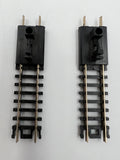 10723 - T - N-Gauge Track - 2.6" End Track - Package of 2 - Buffer Stop, Bumper Track, Bumping Post, Bumper Block or Stop-Block - Box 9