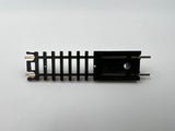 10723 - T - N-Gauge Track - 2.6" End Track - Package of 2 - Buffer Stop, Bumper Track, Bumping Post, Bumper Block or Stop-Block - Box 9