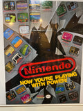 10730 - A - "Official Stamped" - Nintendo 1988 Poster - Entertainment Systems - "Now You're Playing with Power"