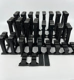 10741 - T - Lionel Train Cat. No. 110 Trestle - 29 Piece Set - Graduated Rise - Black - Box 37