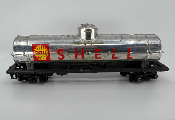 10781 - T - HO Gauge / Scale - Shell Tanker Train Car - Tyco - Weathered Look at No Additional Charge - Good Used Condition - Box 9