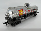 10781 - T - HO Gauge / Scale - Shell Tanker Train Car - Tyco - Weathered Look at No Additional Charge - Good Used Condition - Box 9