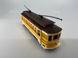 10789 - T - N Gauge / Scale - Bachmann - Yellow Brill Trolley Cable Car 36 - Motor Runs Strong - Lights Up - EC - Box 9