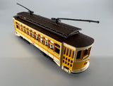 10789 - T - N Gauge / Scale - Bachmann - Yellow Brill Trolley Cable Car 36 - Motor Runs Strong - Lights Up - EC - Box 9