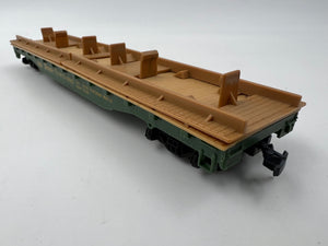 10815 - T - HO Gauge / Scale - Mantua - Great Northern 42953 - Flat Car 1-with Load Frame - 1-Without - 7 5/8" x 1 1/2" x 1 1/8" - Box 9