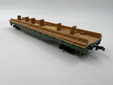 10815 - T - HO Gauge / Scale - Mantua - Great Northern 42953 - Flat Car 1-with Load Frame - 1-Without - 7 5/8" x 1 1/2" x 1 1/8" - Box 9