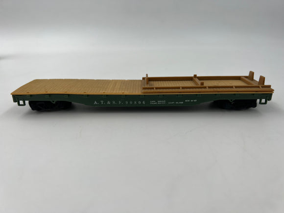 10817 - T - HO Gauge / Scale - Mantua - ATSF Flat Car - 90806 - 7 1/2