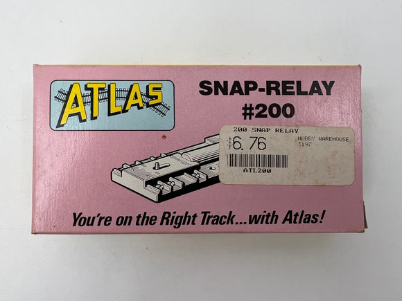 10835 - T - Atlas Snap-Relay #200 - In Original Box - HO or N Gauge / Scale - Box 9