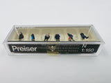 10845 - T - N-Scale - Preiser Industrial Workers & Dockers - 79110 - 6 people - New in Package - Box 13