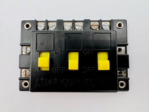 10850 - T - N or HO Scale - Atlas 3-Switch Connector - 3" x 2" - Box 9