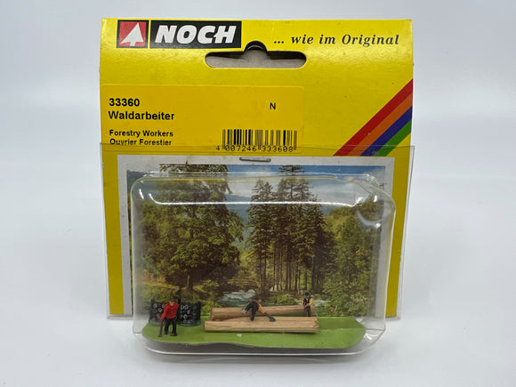 10867 - T - N-Gauge / Scale - Forestry Workers #33360 - Noch - New in Package - BOX 9
