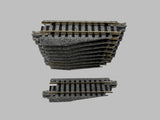10877 - T - N-Gauge / Scale - Kato Unitrack 2-3/8" Straight Track - Right Side Angled - Lot of 10pcs - Box 13