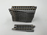 10879 - T - N Gauge / Scale - Kato Unitrack 2 1/2" Straight EZ Track - Left Side Angled - Lot of 10 - Box 13