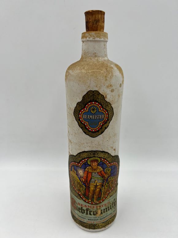10896 - C - Vintage 1966 Beameister Liebfraumilch Stoneware Bottle with Cork - Box 35