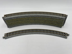 10899 - T - N-Gauge / Scale Kato Unitrack 9" Curve Track - Lot of 10 - Box 13