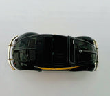 10910 - T - N-Gauge / Scale Busch Volkswagon Convertible Scale Model Car - VW Logo - Black with Mustard Yellow -Box 34