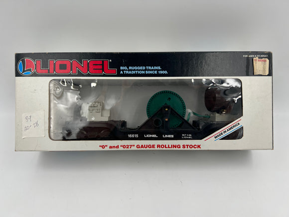 10913 - T - O-Gauge / Scale - Lionel Search Light Train Car - 6-16615 - with Removable Search Light and Extension DC Cord - New in Box- Box 9A