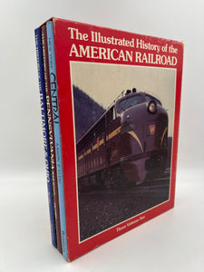 10916 - H - Books - The Illustrated History of the American Railroad - 3 Volume Set - In Original Case - Box 16