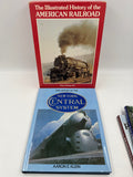 10916 - H - Books - The Illustrated History of the American Railroad - 3 Volume Set - In Original Case - Box 16