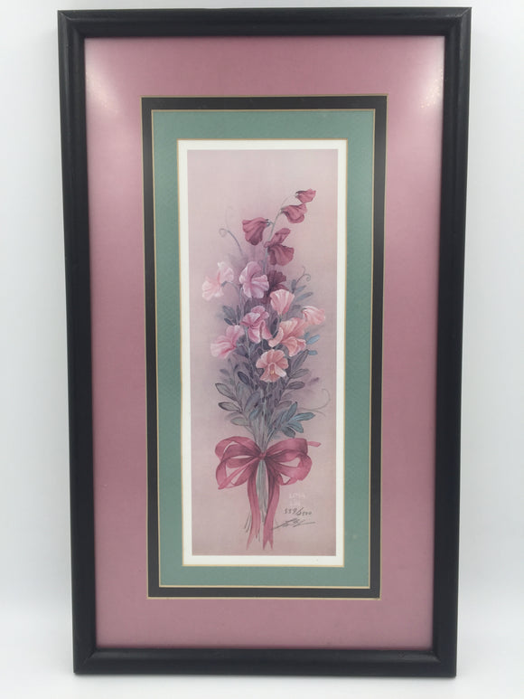 8419 - A - Floral Print - Originally Signed by Lena Liu - Limited Edition 559/2500