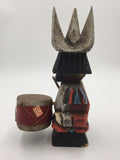 8591 - H - Spanish Wood Soldier in Uniform Playing Drum - Made in Spain  - Box 40