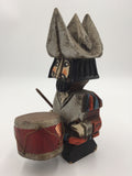 8591 - H - Spanish Wood Soldier in Uniform Playing Drum - Made in Spain  - Box 40