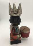 8591 - H - Spanish Wood Soldier in Uniform Playing Drum - Made in Spain  - Box 40