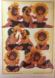 8766 - A - Lithograph - A Field of Sunflowers - Anne Geddes - #PHL552 - 1997