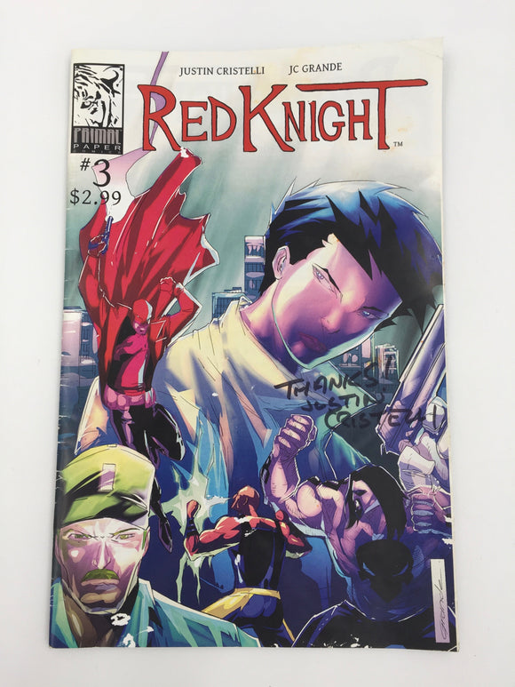 8844 - C - Comic Book - Red Knight #3 - Autographed by Justin Cristelli - 9.4 - Box 42