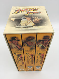 8920 - C - Indiana Jones - 3 VHS Set - Raiders of the Lost Ark - Temple of Doom - Last Crusade 1981,   -  84,89 - Digitally Mastered 1999 - Box 28