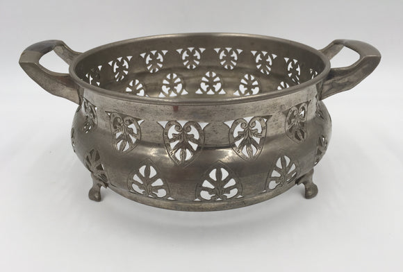 9041 - H - Silver Surround for Bowl or Bottle - Decorative - Reticulated - Beautiful Hand Crafted Design - Box 31