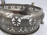 9041 - H - Silver Surround for Bowl or Bottle - Decorative - Reticulated - Beautiful Hand Crafted Design - Box 31