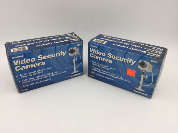 9045 - H - Video Security Camera - Non-functioning - Blinking Light & the Look of Authentic Recording Security Cameras - Thieves Think Twice - Box 38