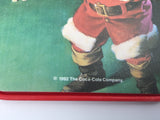 9070 - C - Set of 3 Coca-Cola Santa Coasters + 1 Bonus , Square Design , Made in Ocala Florida by Conimar Inc. - Box 24