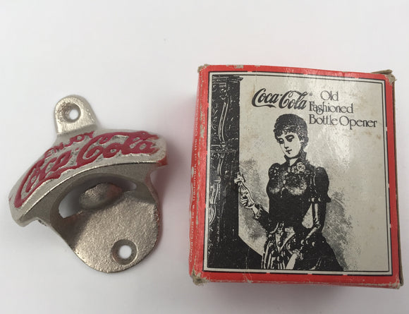 9076 - C - Coca-Cola Bottle Opener - Vintage - Classic Cast Metal with Coca-Cola Emblem - Box 24