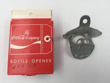 9077 - C - Coca-Cola Stationary Bottle Opener - Heavy Silver Cast Metal With The Iconic "Drink Coca-Cola" Emblem -  High Quality - Made in Germany - Box 24