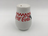 9084 - C - Coca-Cola Salt or Pepper Shaker - Iconic Red and Black Checker Pattern - Made of Glazed Ceramic - Box 29