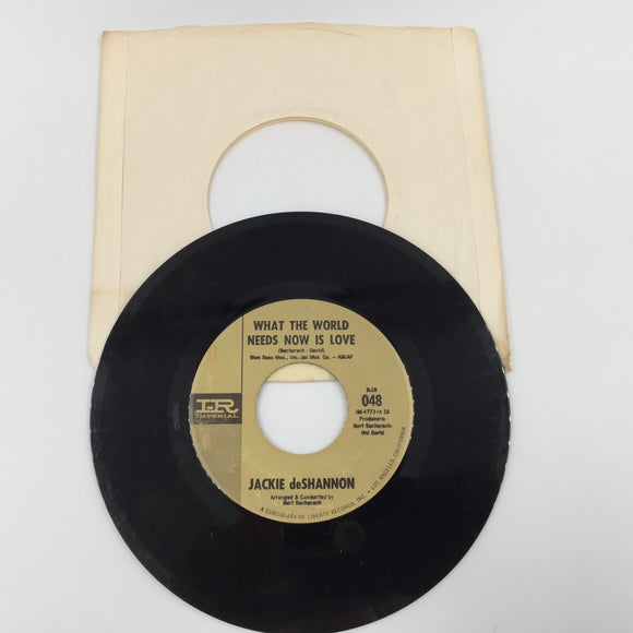 9134 - M - 45 RPM Record - Jackie deShannon - What the World Needs Now is Love - Box 23
