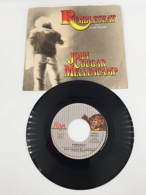 9146 - M - 45 RPM Record - John Cougar Mellencamp - Rumbleseat - 1985 - Riva Music Inc. - Box 23