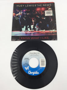 9147 - M - 45 RPM Record - Huey Lewis and The News - I Know What I Like - 1987 - Chrysalis Records, Inc. - Box 23