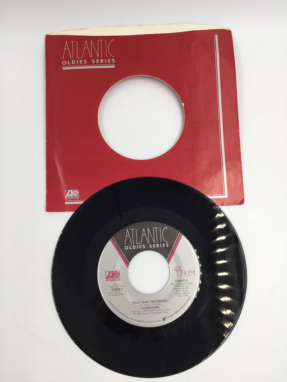 9149 - M - 45 RPM Record - Foreigner - I Want to Know What Love Is- 1984 - Atlantic Recording Corp. - Oldies Series - Box 23