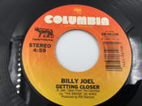 9182 - M - 45 RPM Record - Billy Joel - Getting Closer - A Matter of Trust - 1986 - Columbia Records - Box 23