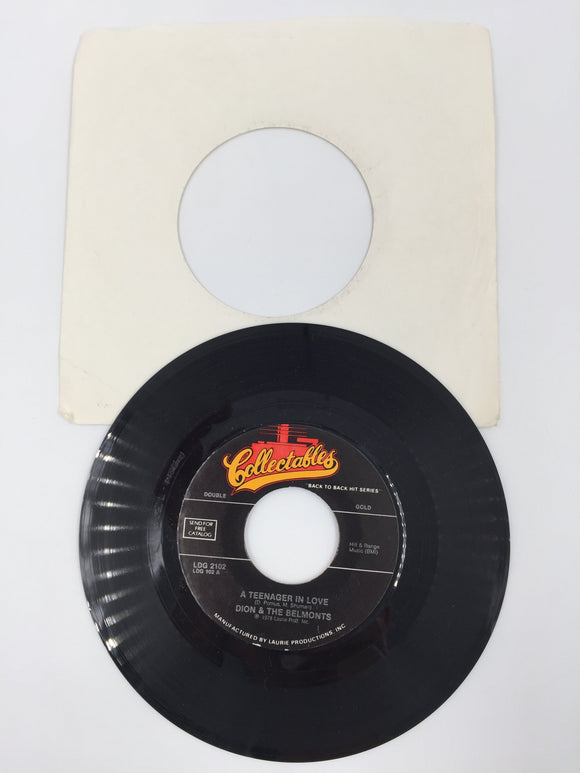 9209 - M - 45 RPM Record - Dion and the Belmonts - A Teenager in Love - 1978 - Laurie - Box 23