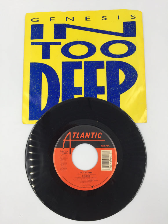 9221 -M - 45 RPM Record - Genesis - In Too Deep - I'd Rather Be You - 1986 - Atlantic - BOX 23