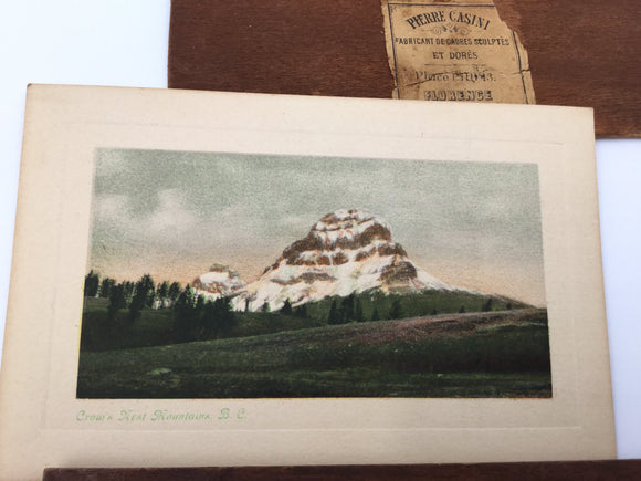 9249 - AN - Post Card - Vintage Print - Colorized - Crows Nest Mountains, B C - 5 1/2
