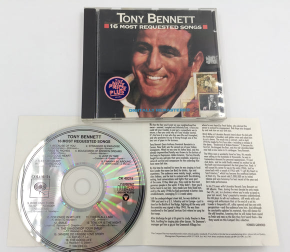 9267 - M - CD - Tony Bennett - 16 Most Requested Songs - 1986 - Columbia - Box 27